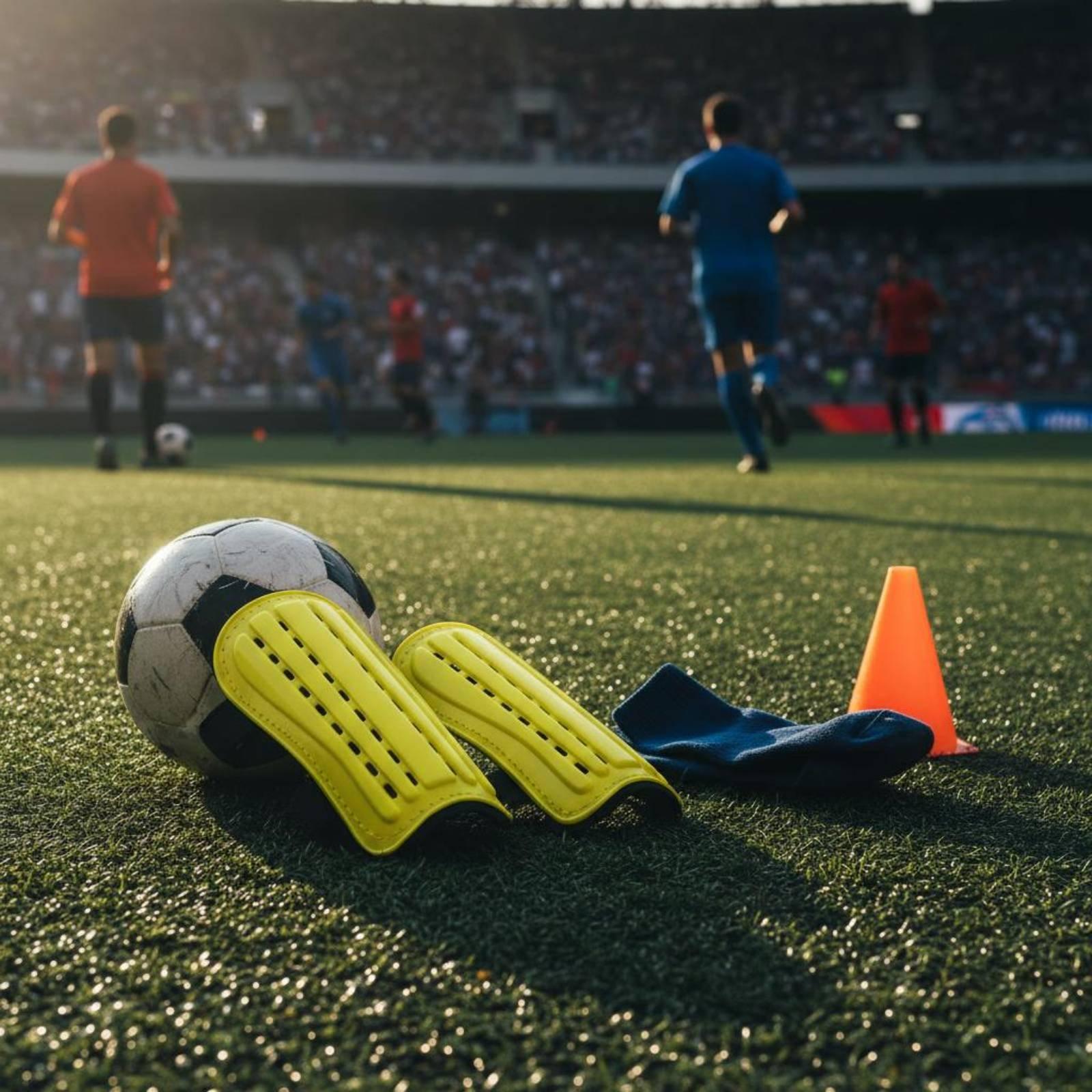 Sports Equipment Football - Parastinchi da Calcio con Cinghie di