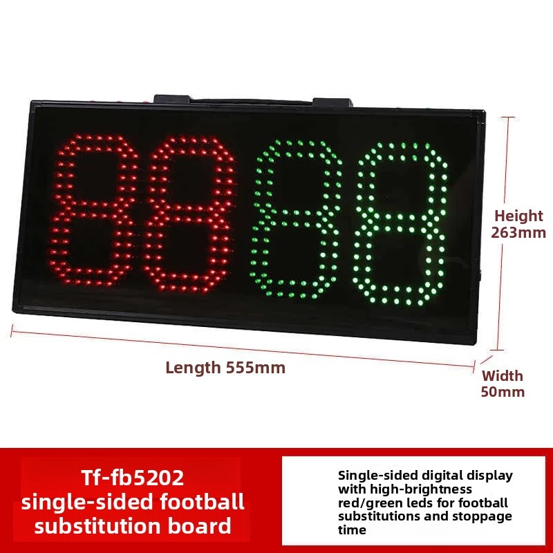 Sports Equipment Football - Tabellone Elettronico per Sostituzioni Arbitro Calcio,