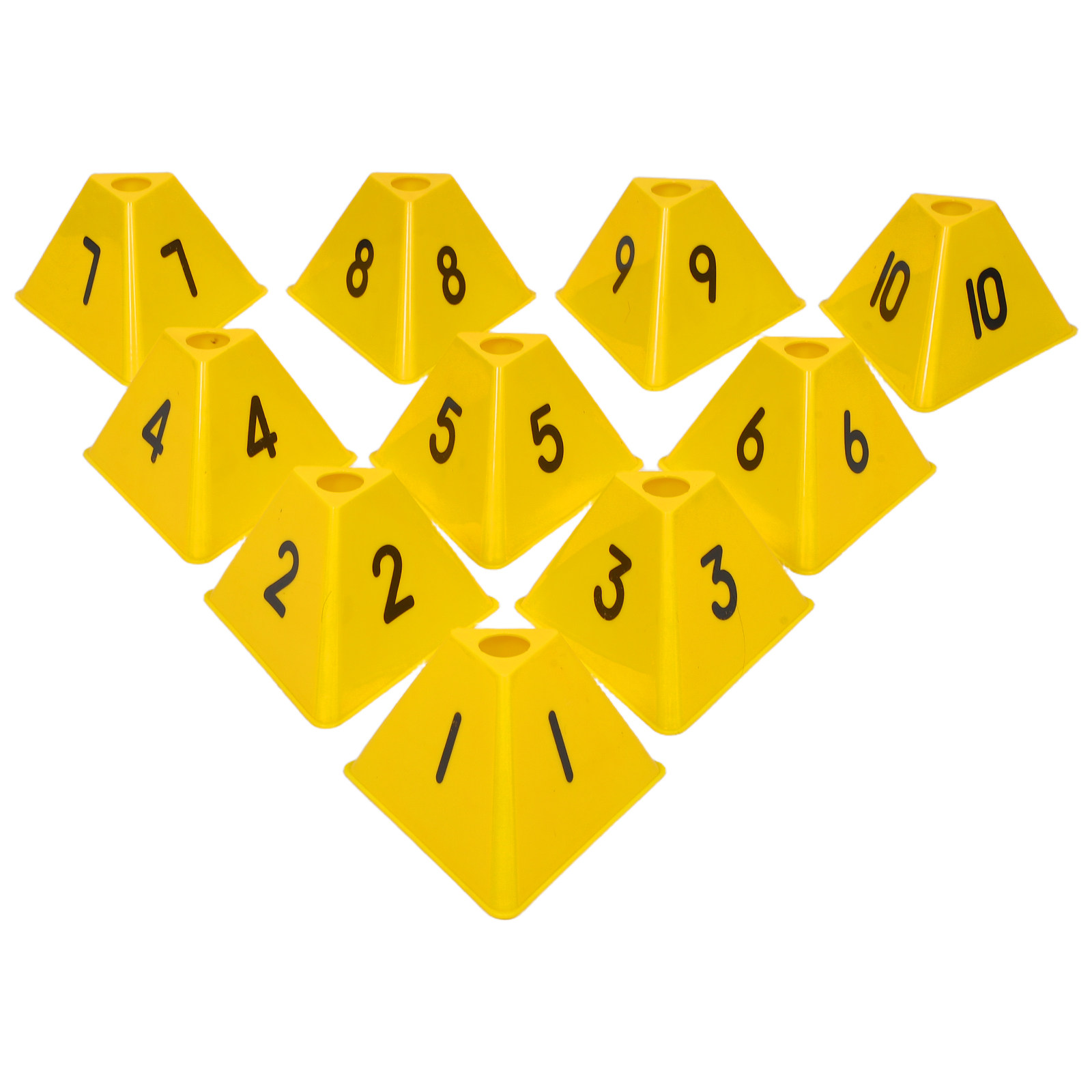 Sports Equipment Football - 10 Pezzi Coni Segnaposto Numerati per