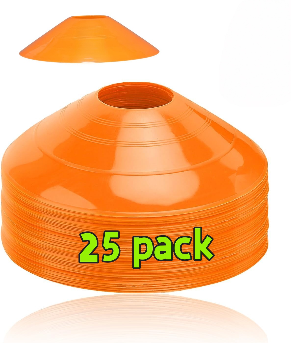 Sports Equipment Football - Confezione da 25 coni da calcio,