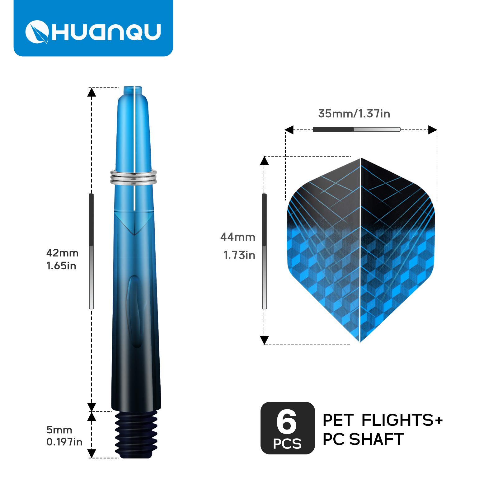 Aste per freccette Huanqu da 4 - Sports Equipment In Flight recensione e prezzo